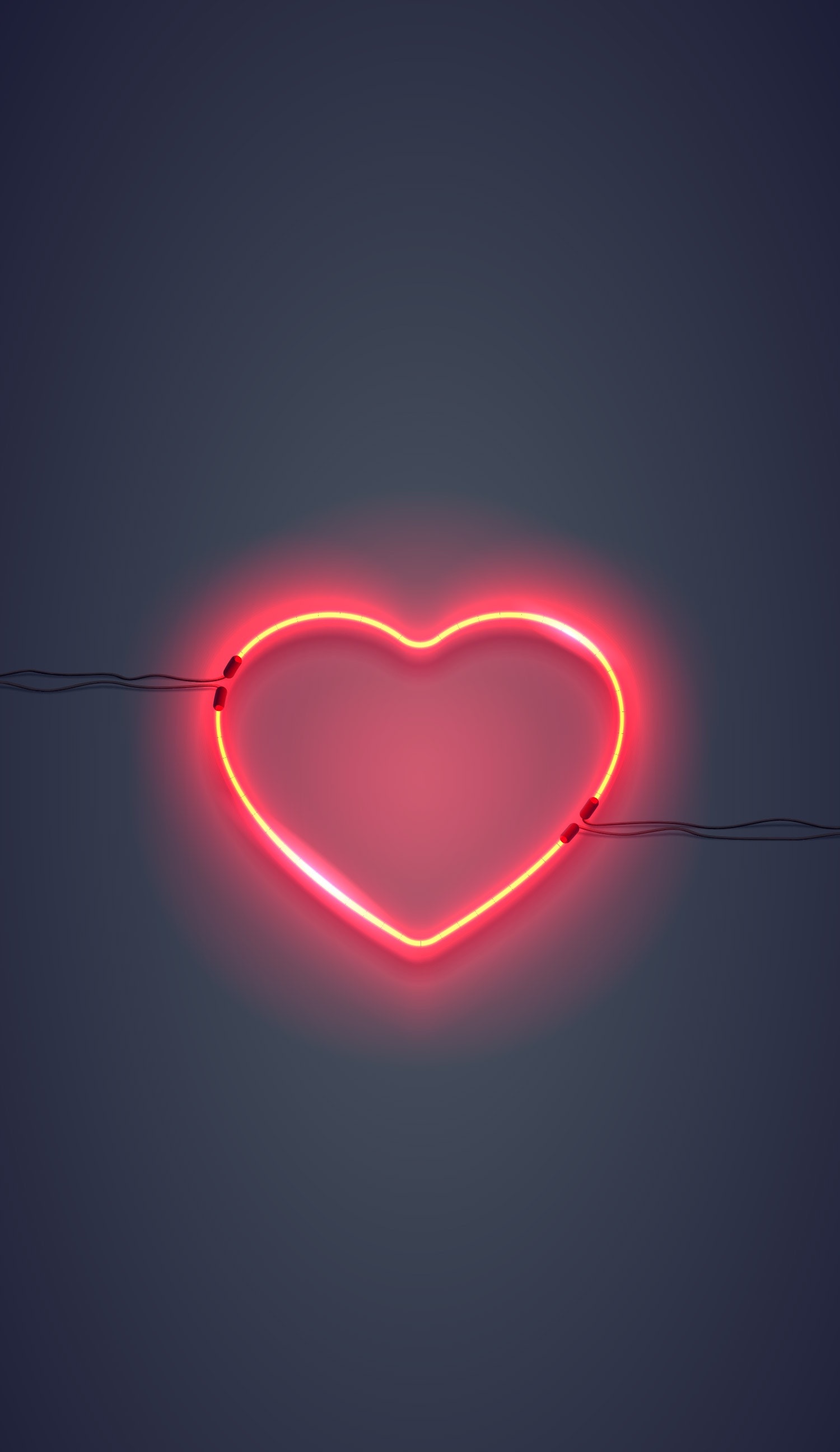 Graphic of a glowing heart